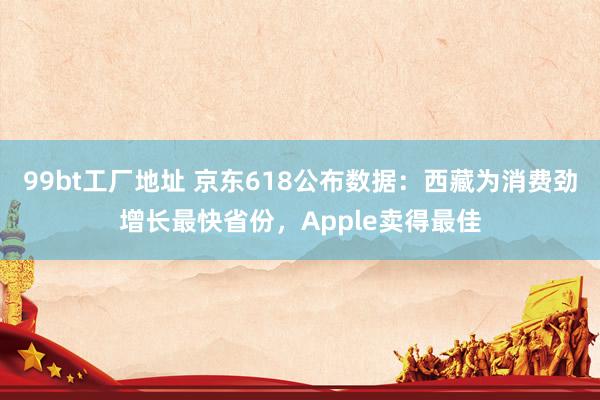 99bt工厂地址 京东618公布数据：西藏为消费劲增长最快省份，Apple卖得最佳