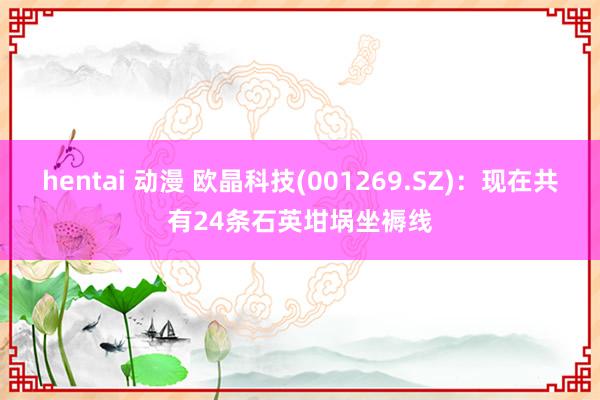 hentai 动漫 欧晶科技(001269.SZ)：现在共有24条石英坩埚坐褥线