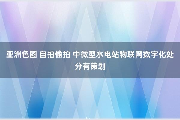 亚洲色图 自拍偷拍 中微型水电站物联网数字化处分有策划