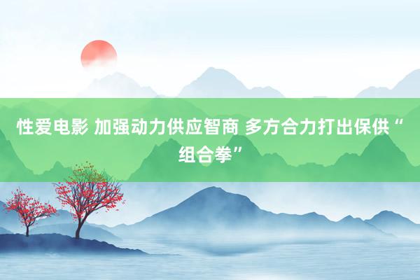 性爱电影 加强动力供应智商 多方合力打出保供“组合拳”