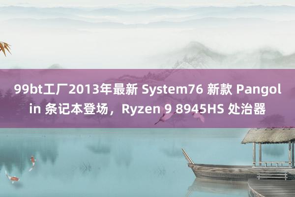 99bt工厂2013年最新 System76 新款 Pangolin 条记本登场，Ryzen 9 8945HS 处治器