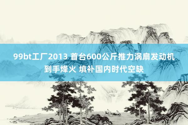 99bt工厂2013 首台600公斤推力涡扇发动机到手烽火 填补国内时代空缺