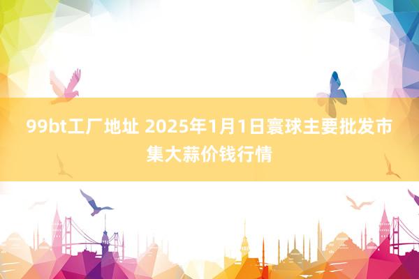 99bt工厂地址 2025年1月1日寰球主要批发市集大蒜价钱行情