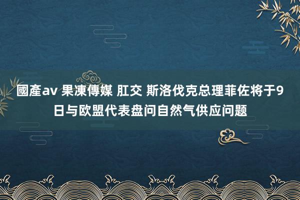 國產av 果凍傳媒 肛交 斯洛伐克总理菲佐将于9日与欧盟代表盘问自然气供应问题