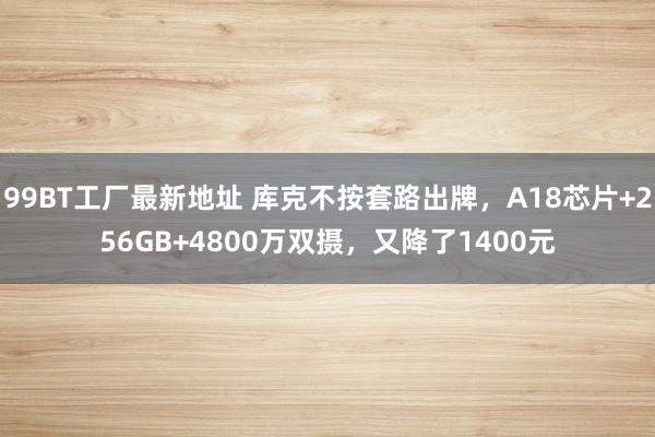 99BT工厂最新地址 库克不按套路出牌，A18芯片+256GB+4800万双摄，又降了1400元