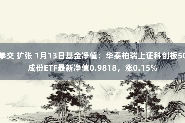 拳交 扩张 1月13日基金净值：华泰柏瑞上证科创板50成份ETF最新净值0.9818，涨0.15%